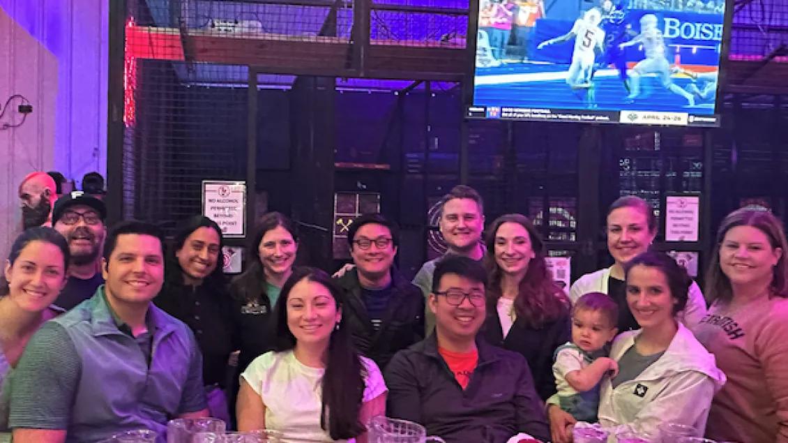 Pediatric Hematology Oncology Fellowship team at the annual spring outing.