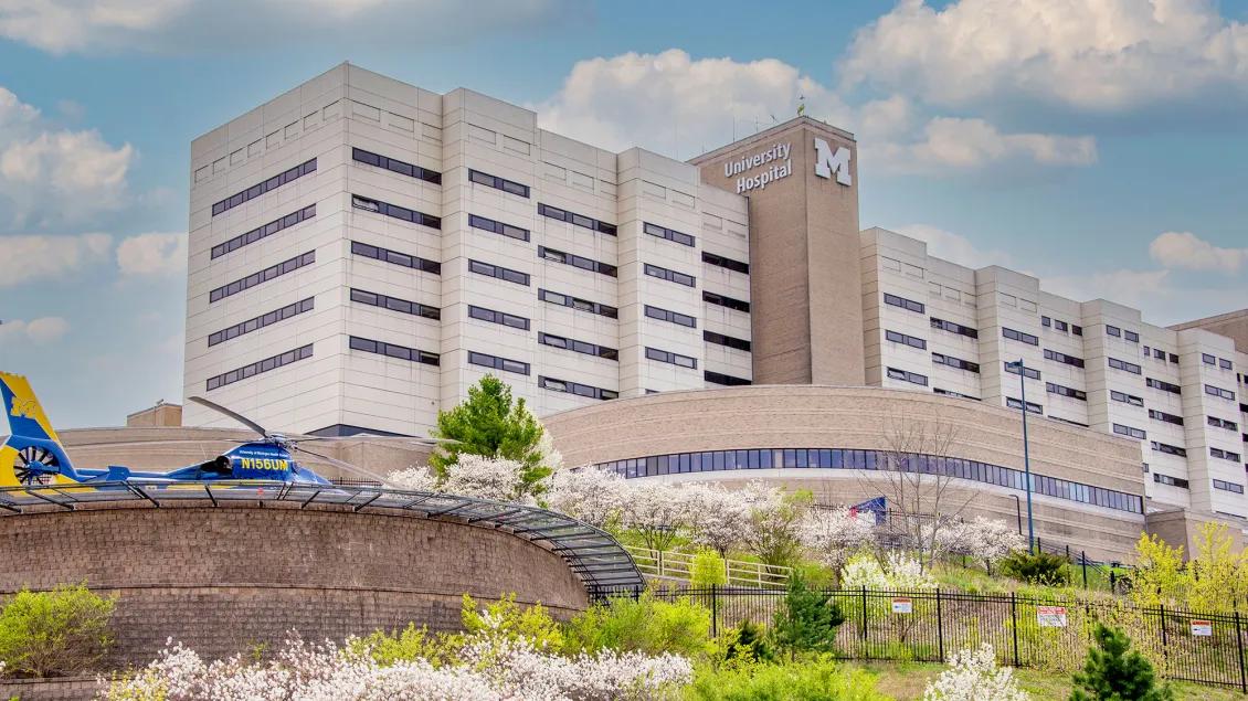University Hospital and Survival Flight helicopter