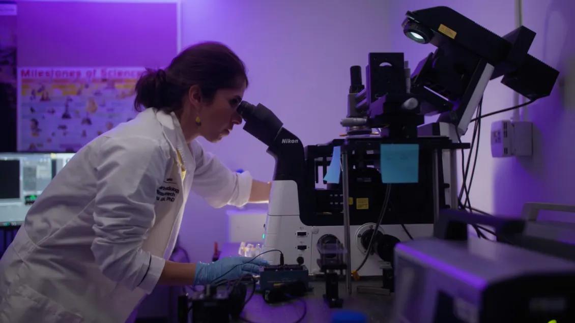 Mitra Aliabouzar, PhD working in the lab