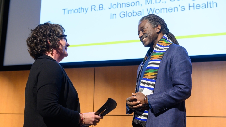  Doctor Timothy R.B. Johnson receives award