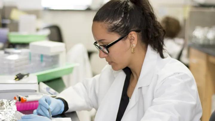 image of ferrer Torres working in lab