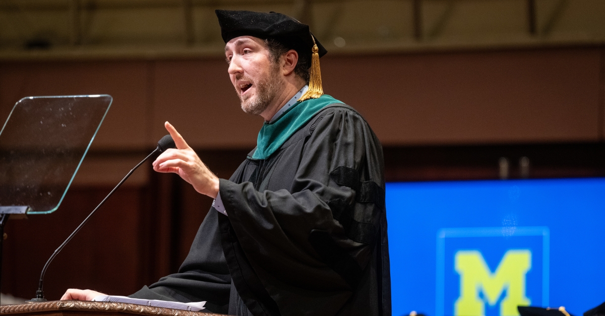 Laughter is the best medicine Commencement speaker prescribes dose of