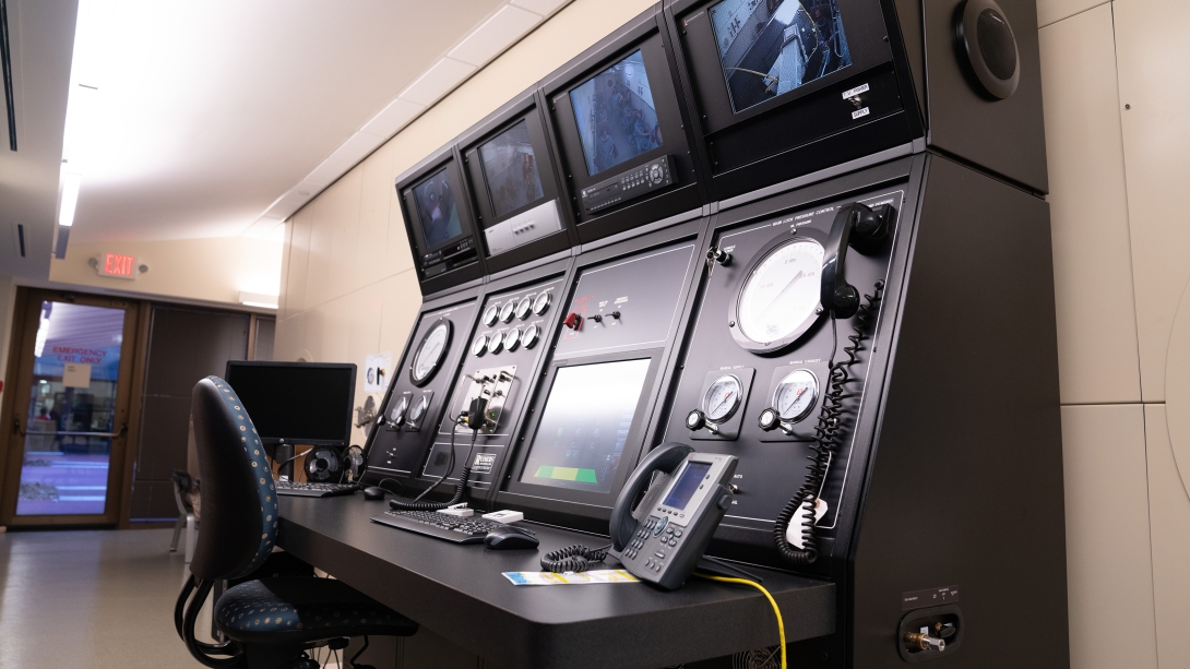control panel system in wound care clinic