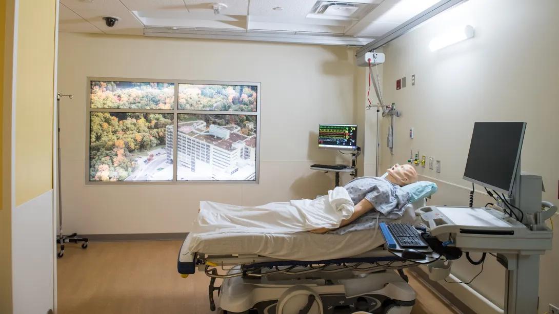 simulated patient room 