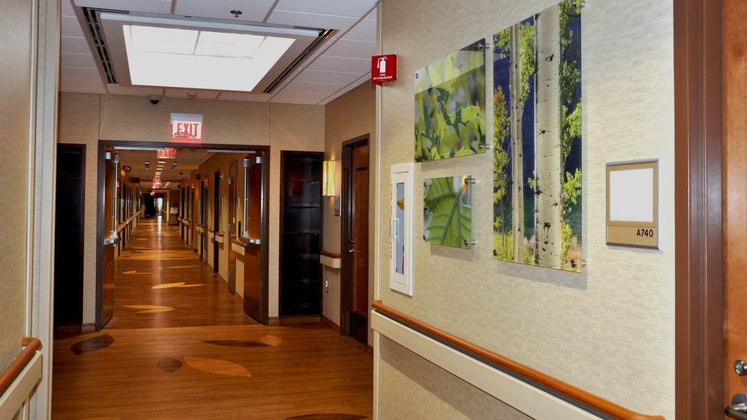 veterans affairs screening hallway