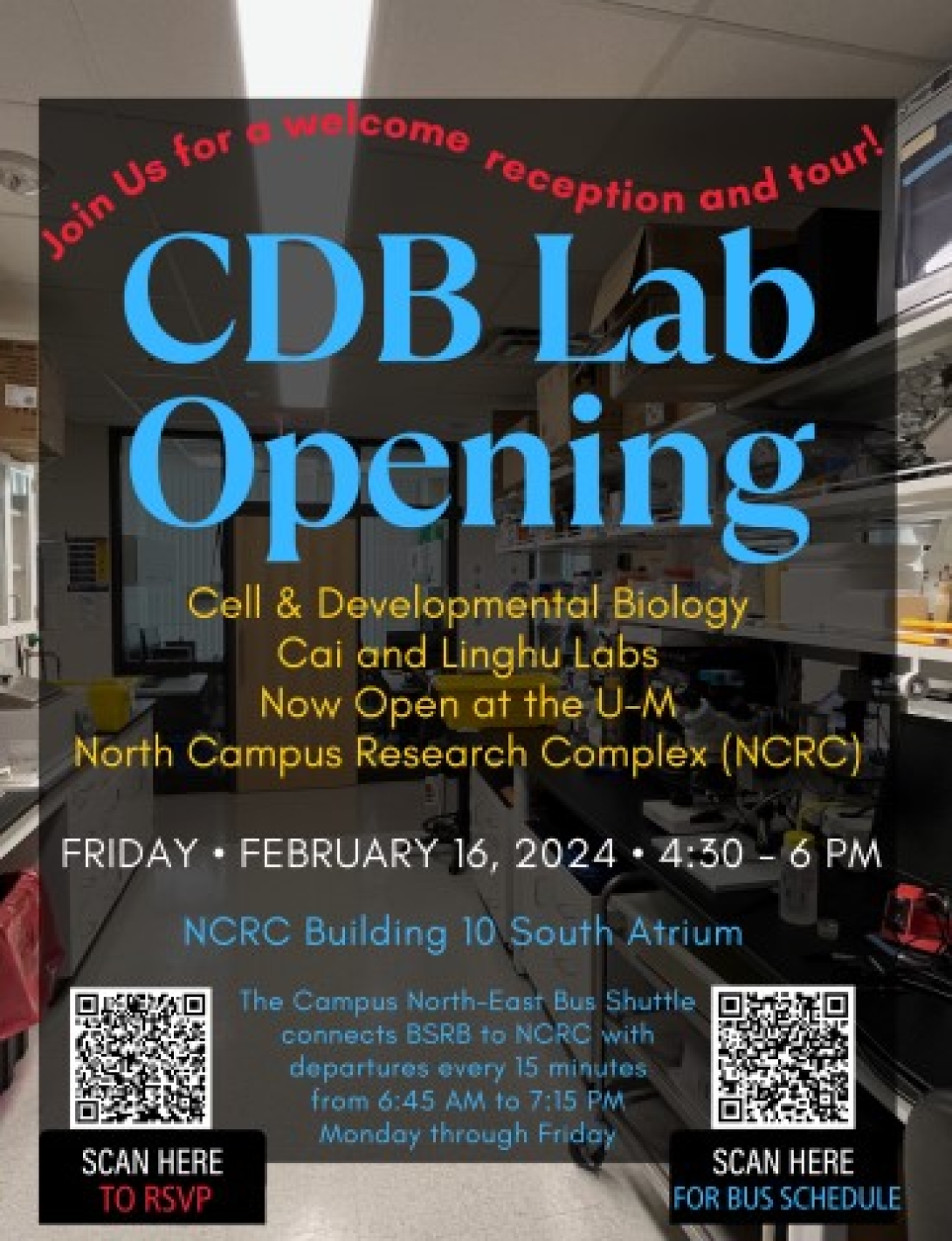 Flyer for lab tour