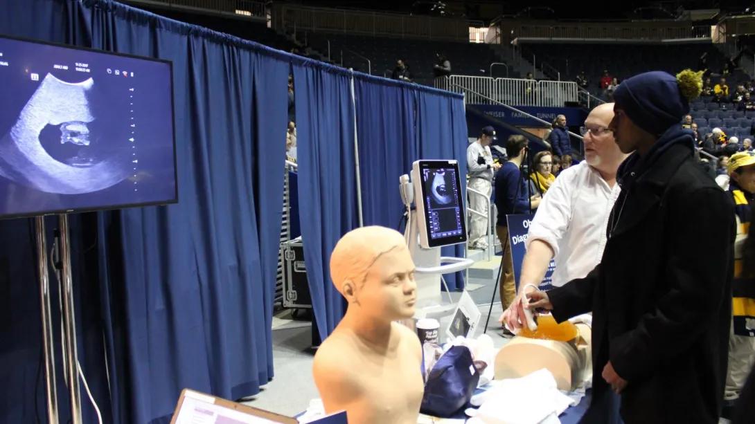 Ultrasound instructional demonstration
