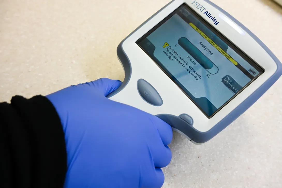 screen up close of scanner