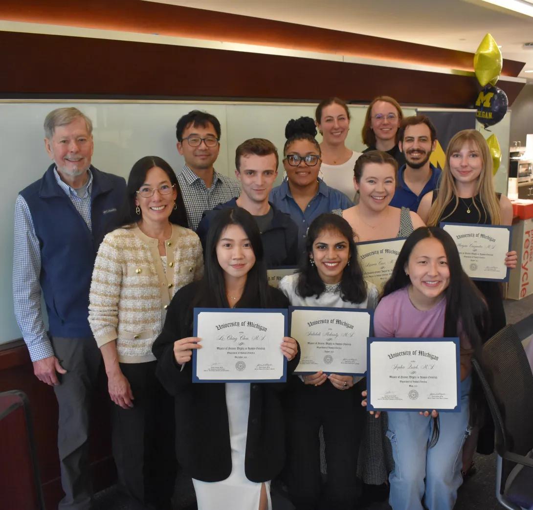 group of ms student graduates