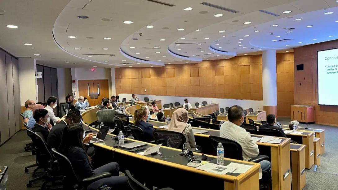 Members of the audience at 2022 event in the Danto Auditorium
