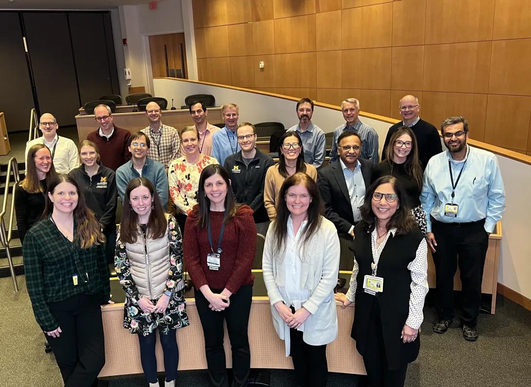 Faculty members at the annual Hematology-Oncology division retreat