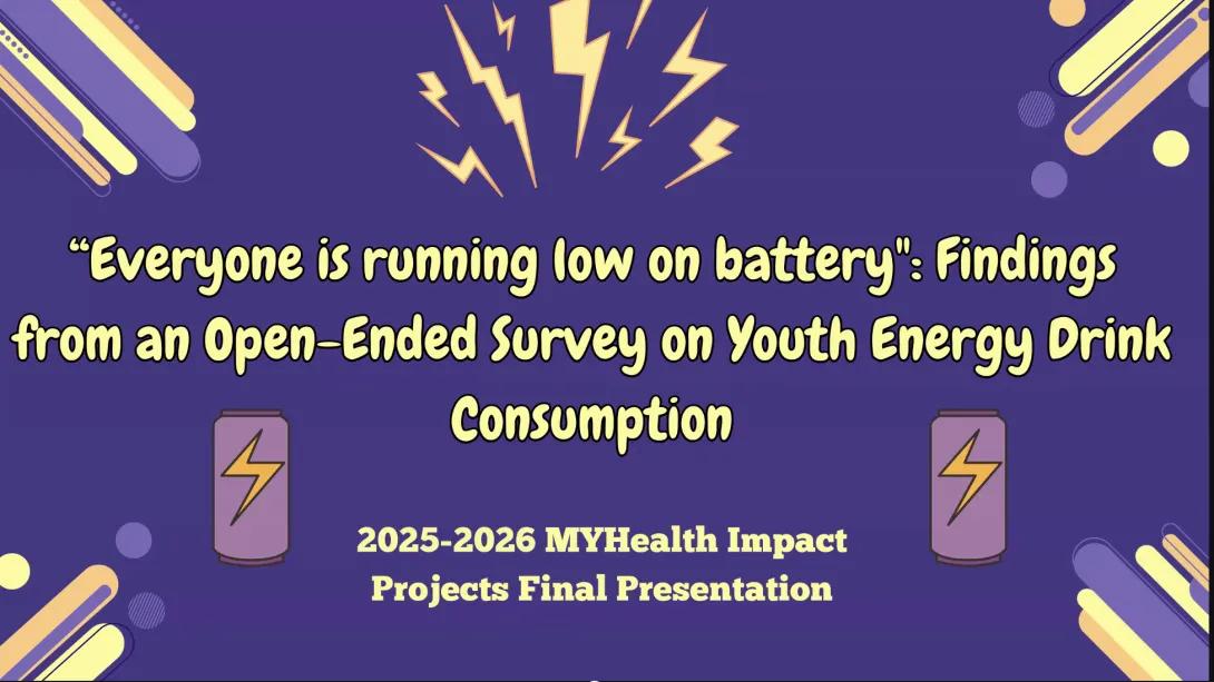 MYHealth Energy Drink presentation slide