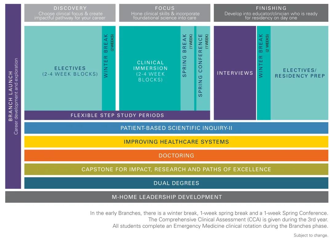 A diagram that provides an overview of the Branches curriculum