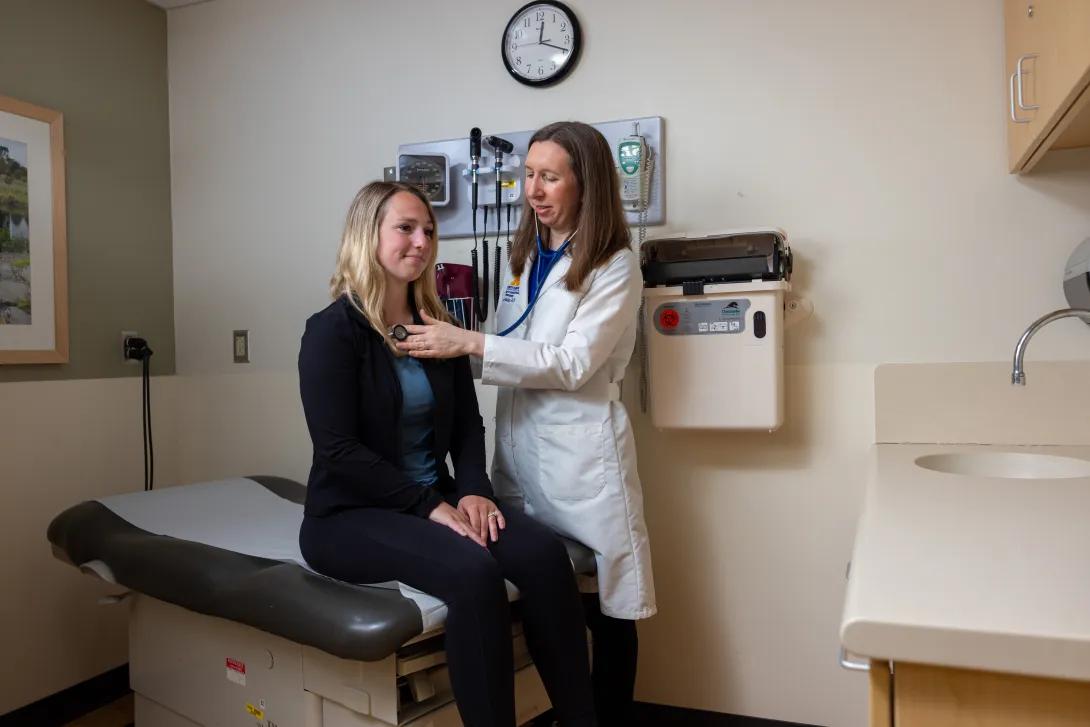 Dr. Madison in clinic